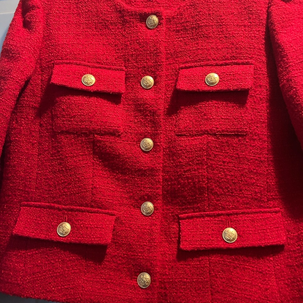 Elegant Red Women's Jacket